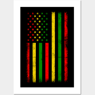 Black History Flag, American Flag Posters and Art